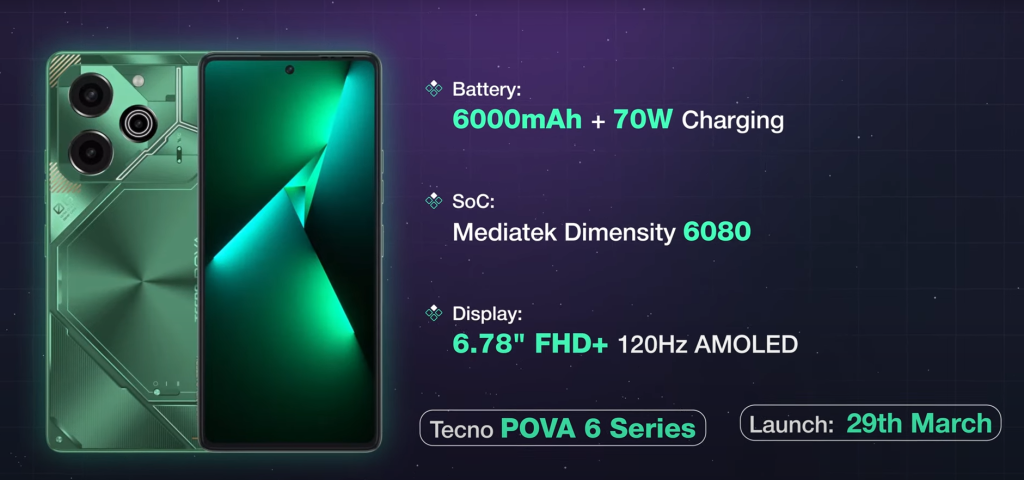 Tecno pova 6 pro 5g launch date in india