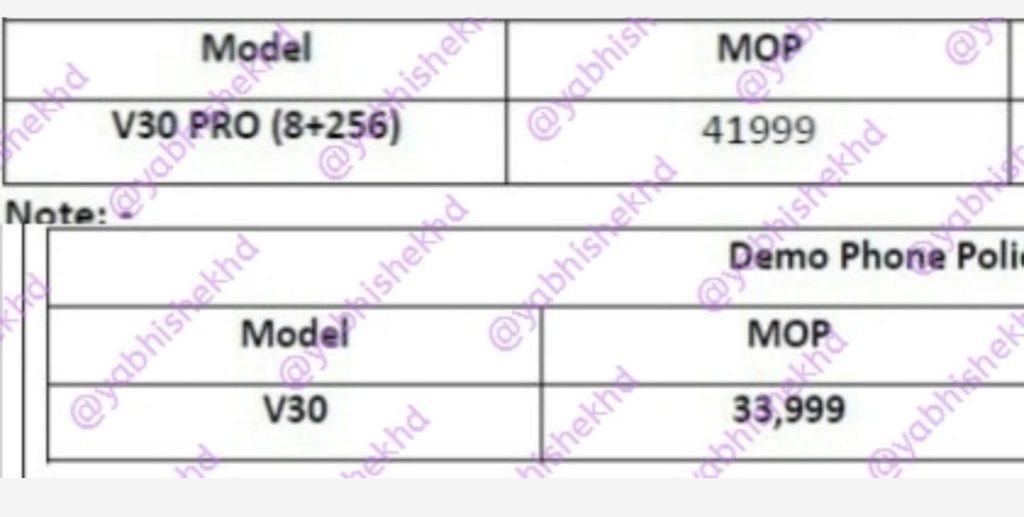 vivo v30 price in india