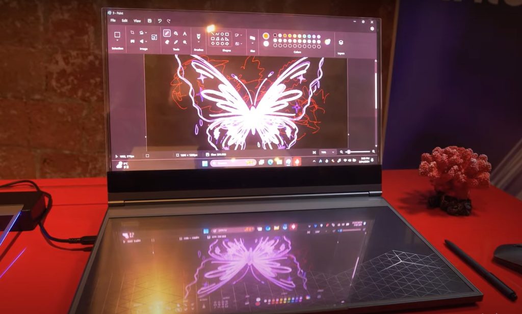 Lenovo Transparent Laptop