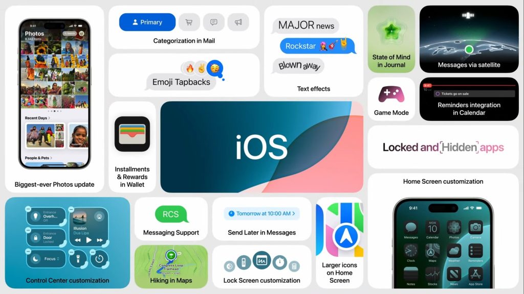 Apple iOS 18 updates